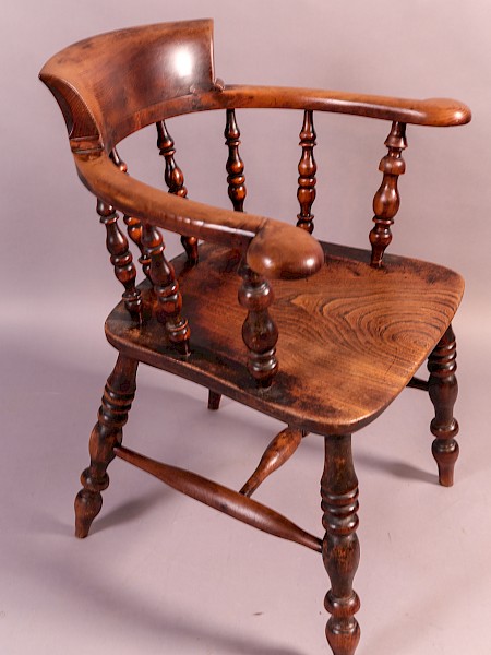 Yew Wood Captains Chair