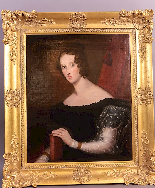 Oil Portrait on Canvas Regency Lady