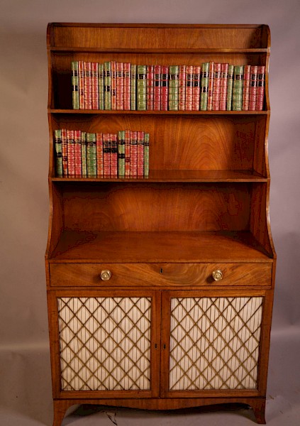 Regency Period Waterfall Bookcase