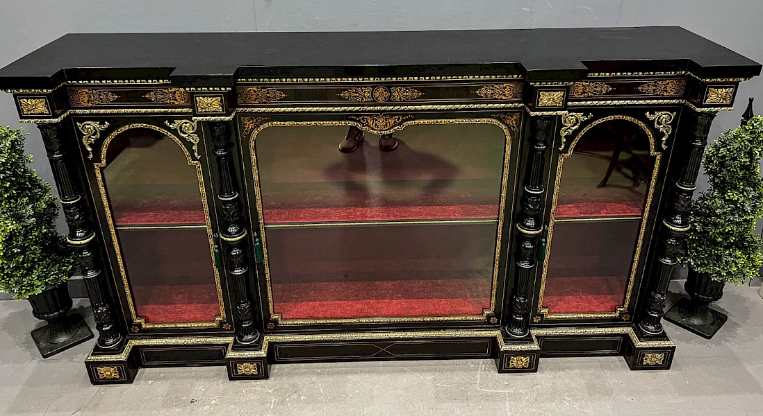 Fantastic Ebonised Credenza c 1860