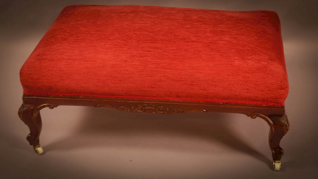 A Large Victorian Foot Stool