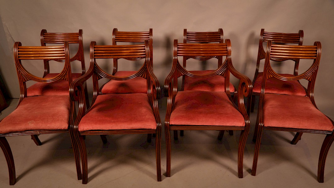 A Superb set of Eight Regency Period Dining Chairs