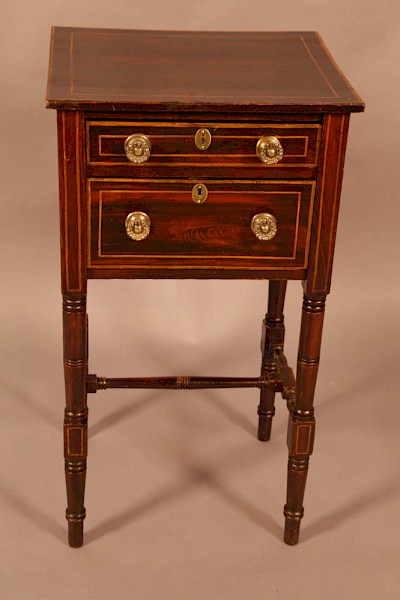 Georgian Sewing table Simulated Rosewood