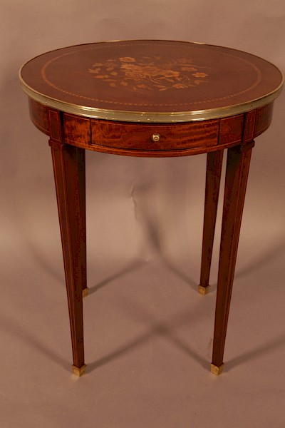 A Quality Occaisional table Mahogany with Inlay
