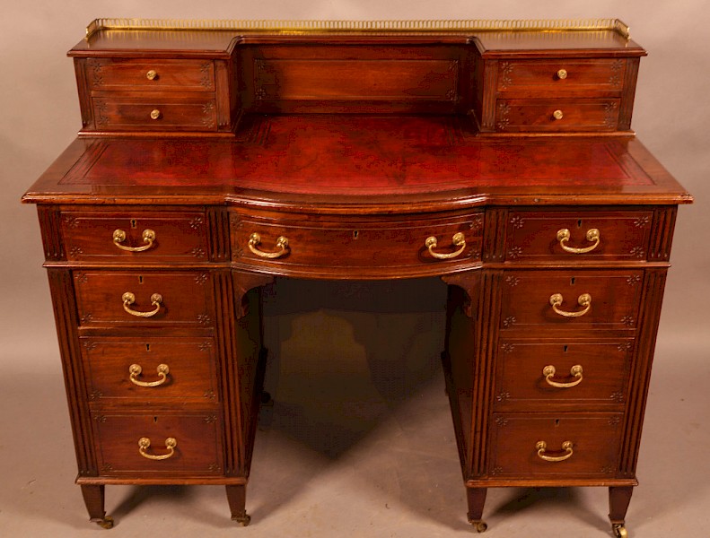 A Late Victorian Desk in Mahogany