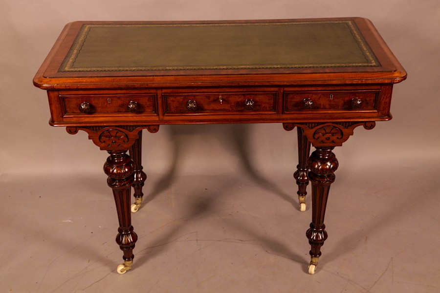 A Super Quality Victorian Library Table by Fry and Co