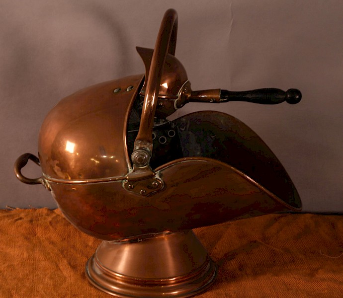 A Victorian Copper Coal Hod