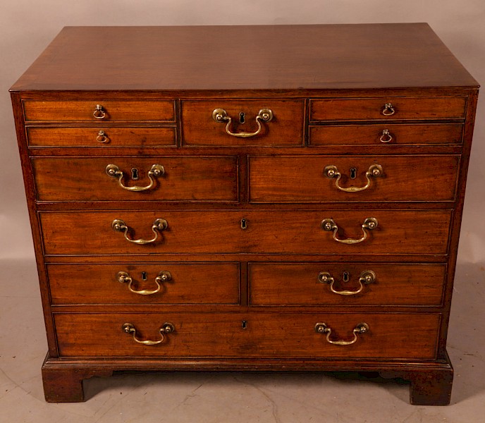 An Fine and interesting Georgian Campaign Chest of Drawers