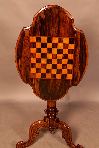 An occasional Chess Board Table Victorian