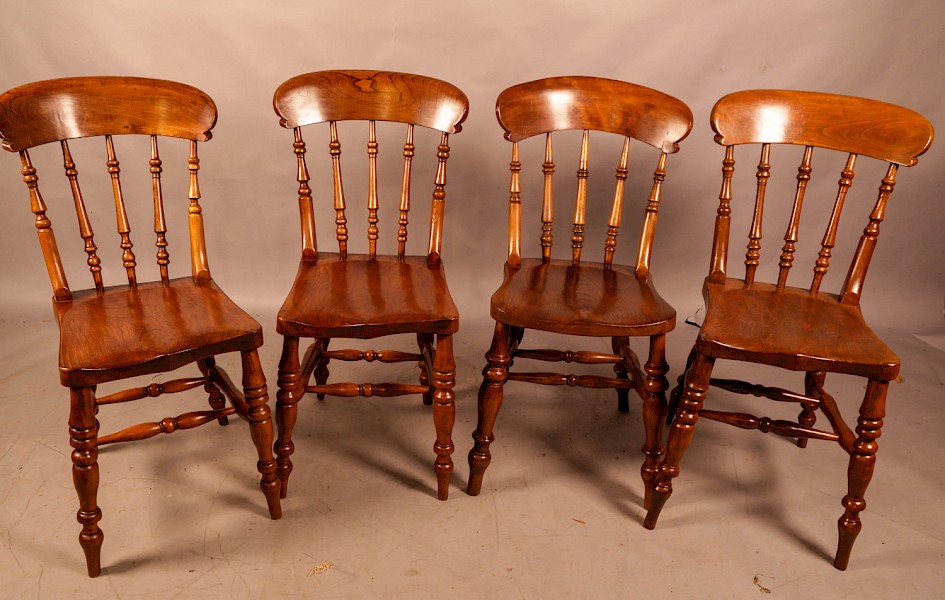 A Harlequin Set of 4 Allsop Kitchen Chairs Roman