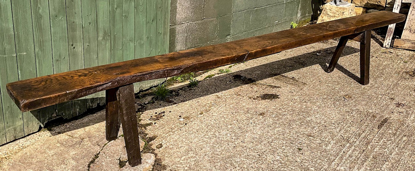 18th c Oak Bench from Bishopthorpe Palace York
