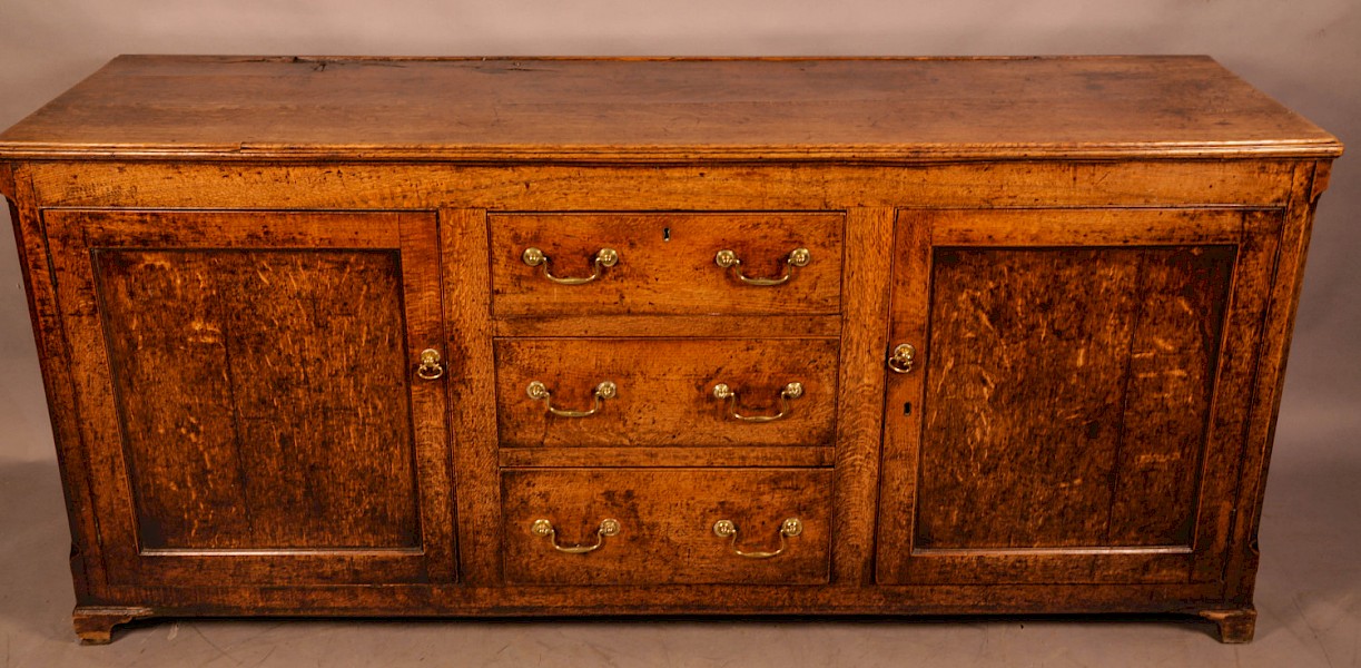An Attractive Serving Dresser in Oak c 1760