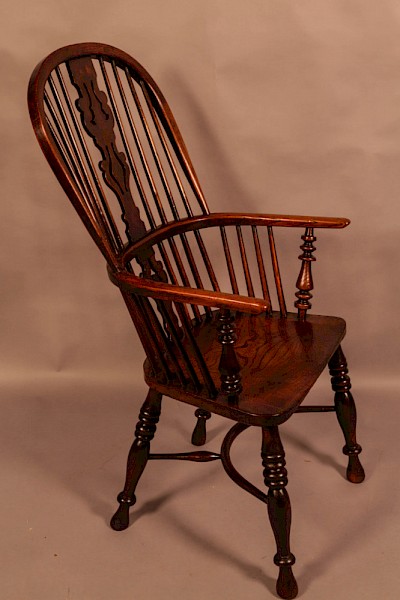 Good High Back Windsor Chair Benjamin Gilling of Worksop