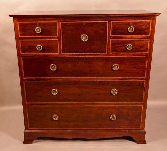 A Massive late Victorian Chest of Drawers in Mahogany