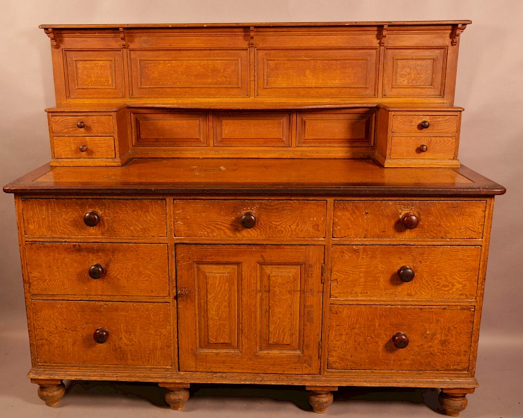 A Victorian Kitchen Dresser in Pine original scrumble
