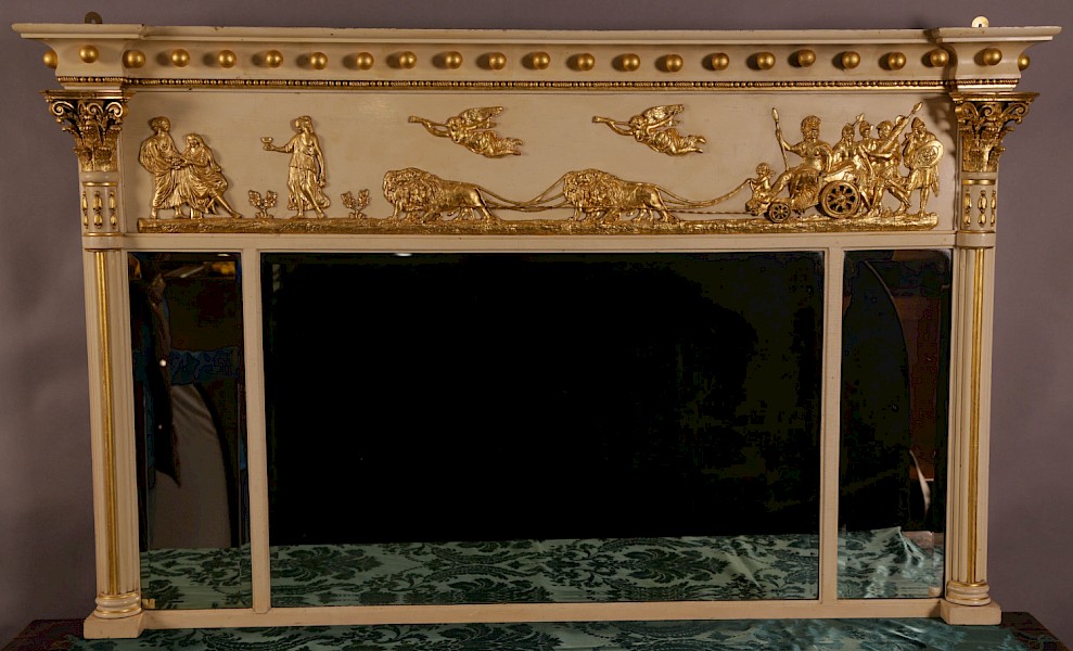 A 19th c Overmantle Classical figures