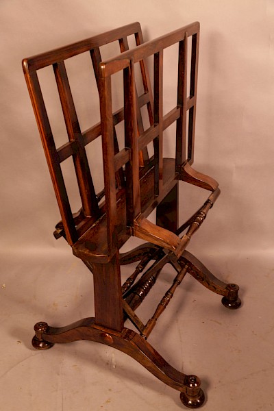 A Rare Country House Folio Stand in Rosewood