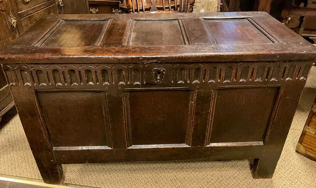 A 17th century Oak Coffer