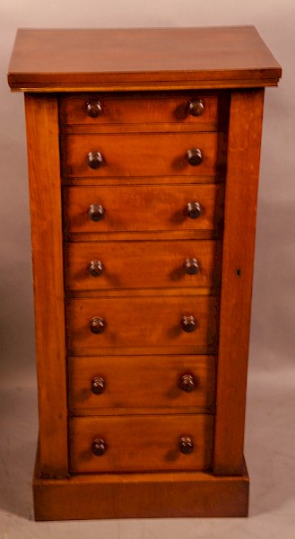 A Victorian Mahogany Wellington Chest