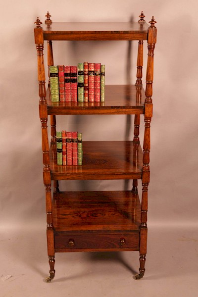 A Rosewood 4 tier Book Stand circa 1830