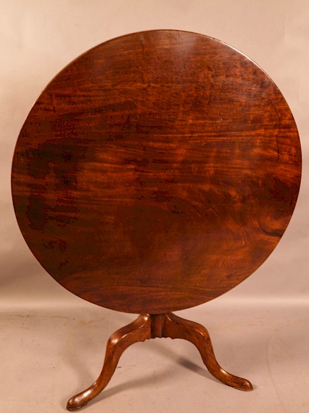 A Good Georgian Tripod Supper Table Mahogany