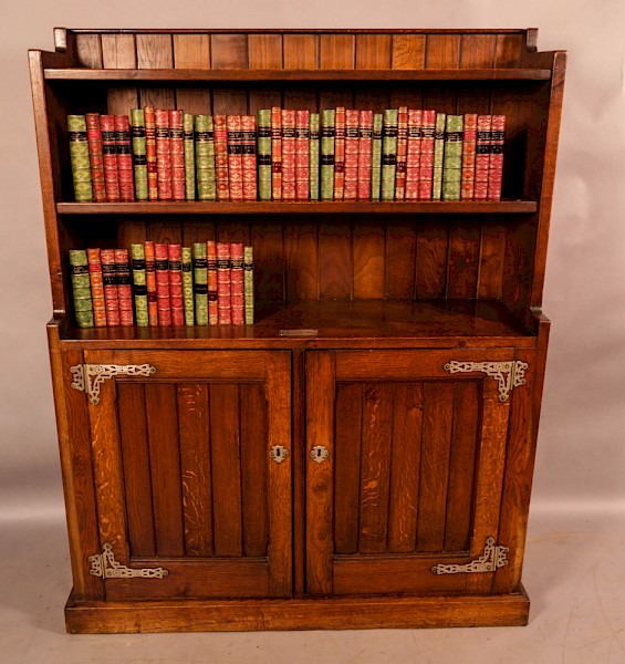 A Good Aesthetic Movement Open Bookcase
