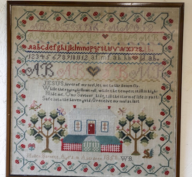 A Needlework Sampler y Hellen Barnett of Aberdeen aged 10