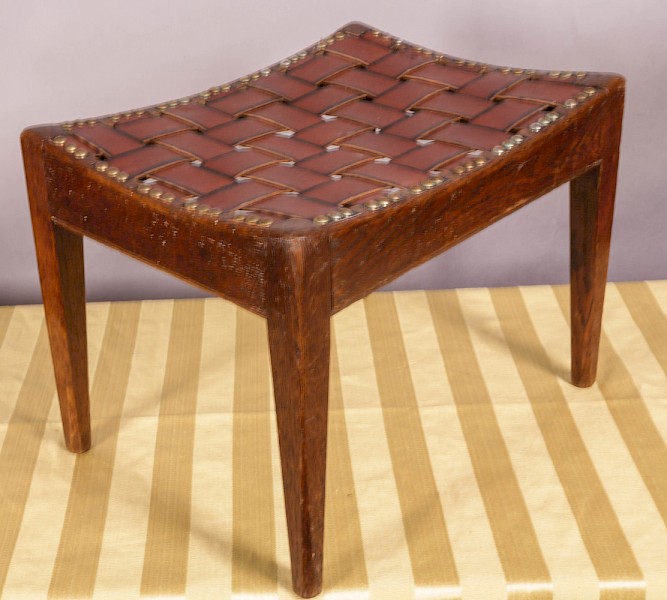 A Good Simpson of Kendall Foot Stool Arts and Crafts