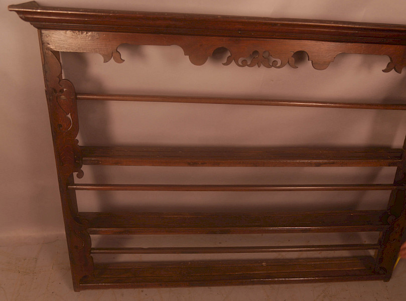 A Good georgian Plate Rack in Oak