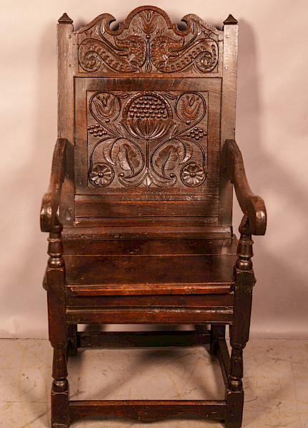 A Good 17th century Oak Wainscot Chair