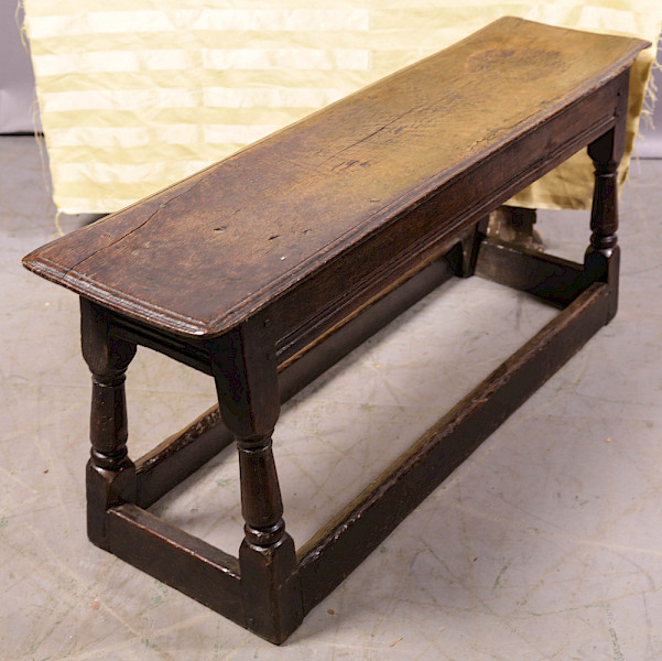 A Rare 17th century Joint Bench in Oak