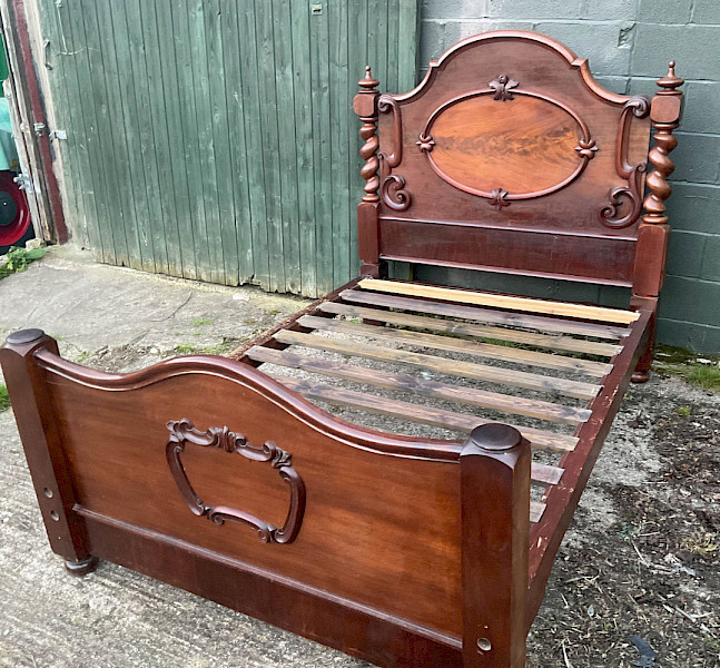 A Victorian Half Tester Bed in Mahogany