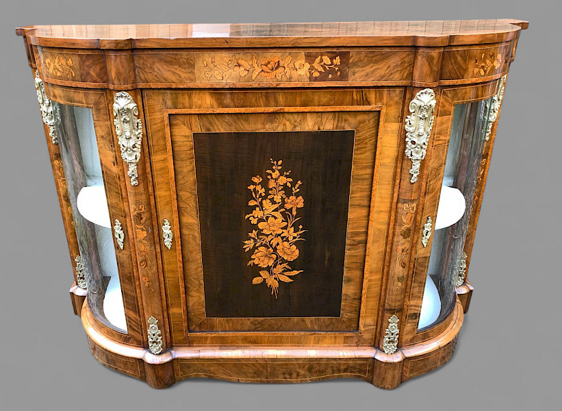 A good Victorian Burr Walnut Credenza