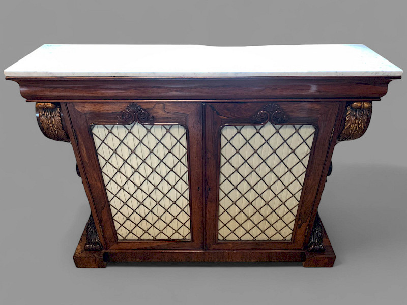 A superb Rosewood chiffonier