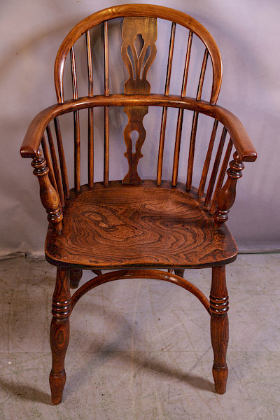 A Good Ash and Elm Windsor chair Fred Walker Rockley